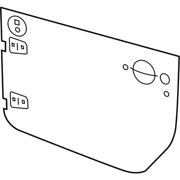 68061643AB Mopar Front Door Panel Illustration 1 of 1