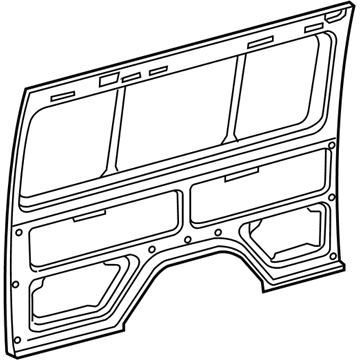 5121892AA Mopar Body Side Rear Panel Illustration 1 of 1