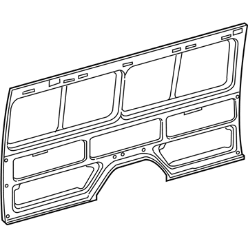 5104203AA Mopar Body Side Rear Panel Illustration 1 of 1