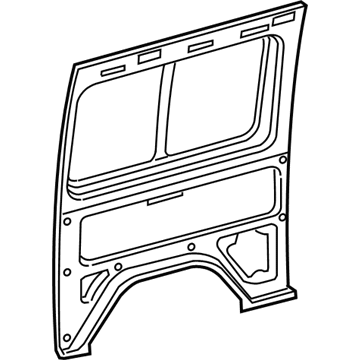 5121897AA Mopar Body Side Rear Panel Illustration 1 of 1