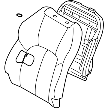 MR986310YA Mopar Front Seat Seat Back Illustration 1 of 1