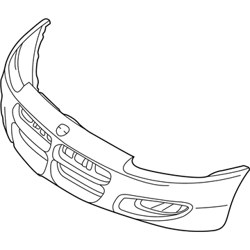 MR516339 Mopar Front Bumper Cover Illustration 1 of 1