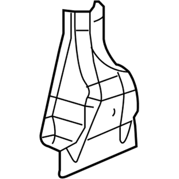 Mopar 4389640AB GUSSET-Body Side SILL 4389640AB Mopar GUSSET-Body Side SILL Illustration 1 of 1