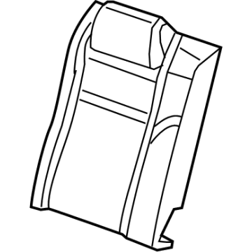 5RR58DX9AA Mopar Rear Seat Back Cover Right Illustration 1 of 1