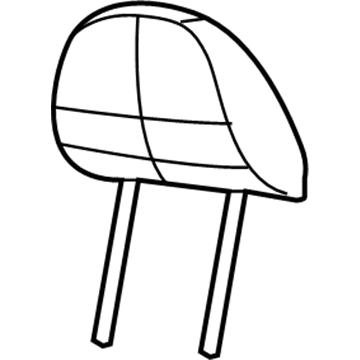 1FS771DVAB Mopar Front Headrest Illustration 1 of 1