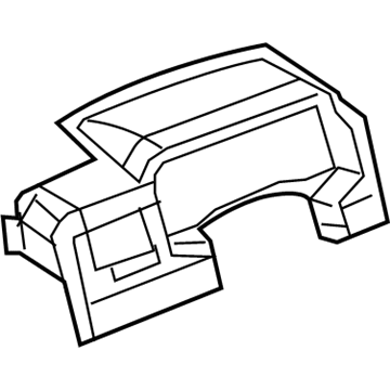 YF371DVAD Mopar Instrument Cluster Bezel Illustration 1 of 1