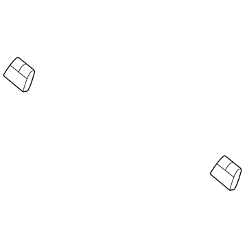 Mopar 1TV13DK7AA Second Row Headrest 1TV13DK7AA Mopar Second Row Headrest Illustration 1 of 1