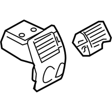 YA49BWNAA Mopar Air Conditioning & Heater Outlet Illustration 1 of 1