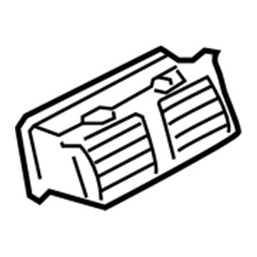 YA46XZAAA Mopar Air Conditioning & Heater Outlet Illustration 1 of 1