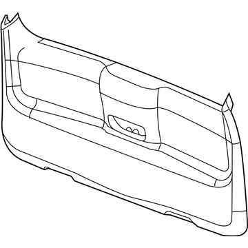 1DH27ZJ3AC Mopar Liftgate Lower Panel Illustration 1 of 1