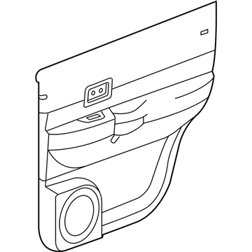 1GN391DBAB Mopar Rear Door Trim Panel Illustration 1 of 1
