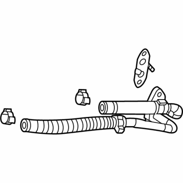 68487030AA Mopar Tube-Turbo Water Return Illustration 1 of 1