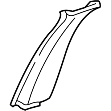 Mopar 5FA57LAZAB B Pillar Panel 5FA57LAZAB Mopar B Pillar Panel Illustration 1 of 1