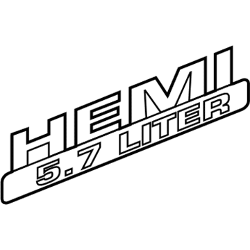 5182065AA Mopar Nameplate Illustration 1 of 1