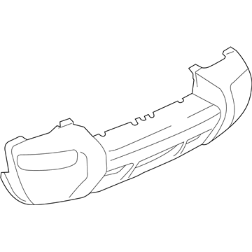 5JU74BDLAC Mopar Front Bumper Cover Illustration 1 of 1