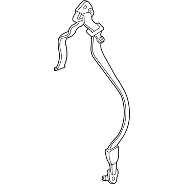 5HQ36XDVAM Mopar Front Outer Seat Belt Illustration 1 of 1