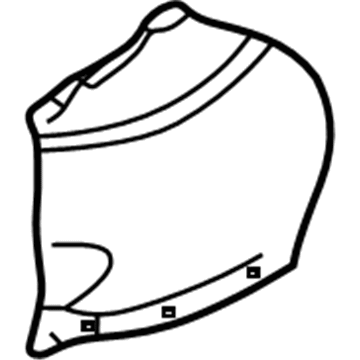 55136160AE Mopar Fuel Tank Shield Illustration 1 of 1