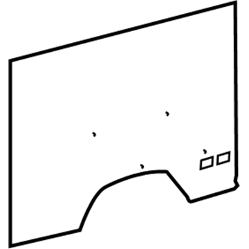 Mopar 5123224AA Quarter Trim Panel 5123224AA Mopar Quarter Trim Panel Illustration 1 of 1