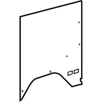 Mopar 5131857AA Quarter Trim Panel 5131857AA Mopar Quarter Trim Panel Illustration 1 of 1