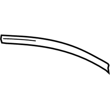 68026898AA Mopar Seal-Folding Top Side Rail MIDDL Illustration 1 of 1