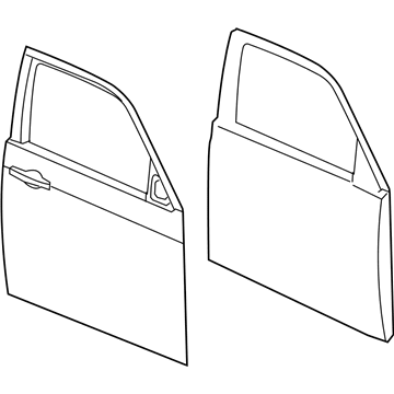 68089371AB Mopar Front Door Illustration 1 of 1
