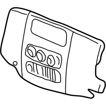 Mopar YM11XZAAA Instrument Panel Bezel YM11XZAAA Mopar Instrument Panel Bezel Illustration 1 of 1