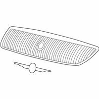 Chrysler Town & Country Grille - 4857339AA Radiator Grille