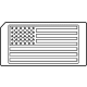 Mopar 6ZA70XXXAA Decal-American Flag Mopar 6ZA70XXXAA Decal-American Flag