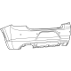 Mopar 5RK98TZZAD Rear Upper Bumper Cover Mopar 5RK98TZZAD Rear Upper Bumper Cover