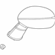Mopar 6WA27DX8AA MIRROR-OUTSIDE REARVIEW
