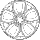 Mopar 68620096AA Aluminum Wheel