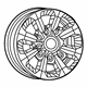 Mopar 6CV28RXFAA Aluminum Wheel