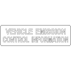 Mopar 68661736AA Label-Vehicle Emission Control In