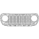 Mopar 7HQ98RXFAA GRILLE-TEXTURE Mopar 7HQ98RXFAA GRILLE-TEXTURE