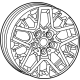 Mopar 68589008AB Aluminum Wheel Mopar 68589008AB Aluminum Wheel
