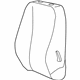 Mopar 1JA821D5AA Front Seat Back Cover