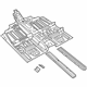 Mopar 68105059AD Front Floor Pan