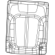 Mopar 7GK66TX7AC Rear Seat Back Cover