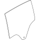 Mopar 68607042AA Rear Door Glass