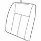 Mopar 1JL121DVAA Front Seat-Cushion Cover-Top Back Right