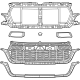 Mopar 68668814AA Complete Grille