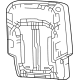 Mopar 7HZ07WF6AC Rear Seat Back Cover