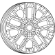 Mopar 68580436AA Aluminum Wheel