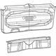 Mopar 5VY06GTVAA Liftgate Trim Lower Panel