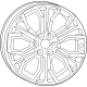 Mopar 68565551AC Aluminum Wheel