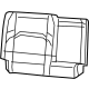 Mopar 7CC54TX7AA Cover-Rear Seat Back