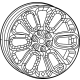 Mopar 68563990AA Aluminum Wheel