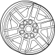 Mopar 68640963AB WHEEL-ALUMINUM