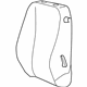 Mopar 5YC04BD1AA Front Seat Back Cover