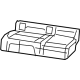Mopar 6YS26CV5AB Rear Seat Cushion Cover
